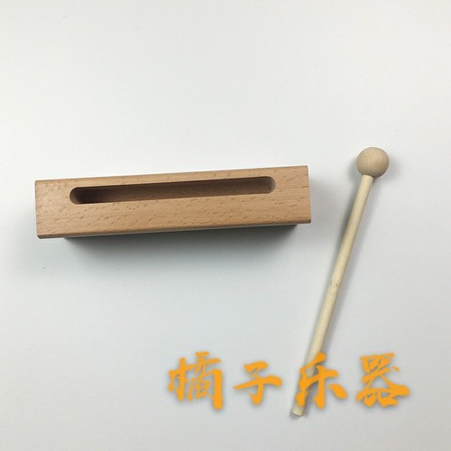 Percussion instrument: Medium-sized square bangzi made from mountain beech wood; theatrical square bangzi; Beijing opera's medium-sized beech wood bangzi