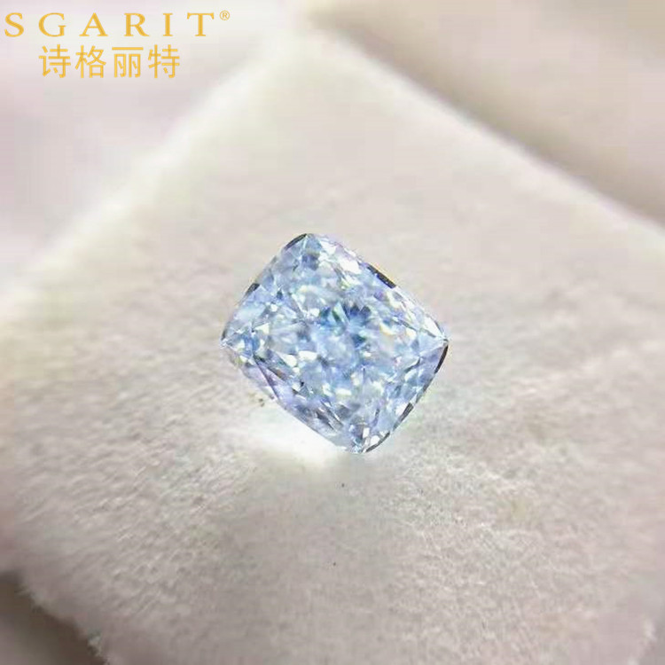 Set customized fashion natural Color diamond jewelry design 0.42ctGiA certificate vvs1 natural Blue Diamond Loose Diamonds