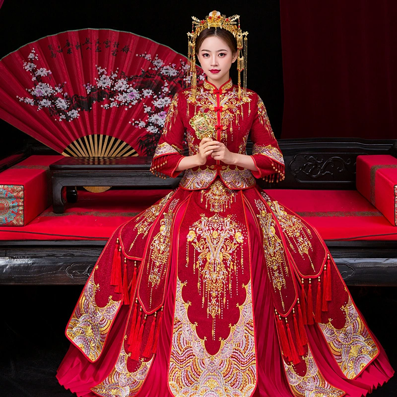 Summer thin suhe traditional wedding dress, 2020, Chinese style