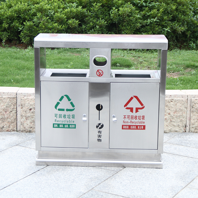 Garbage can stainless steel