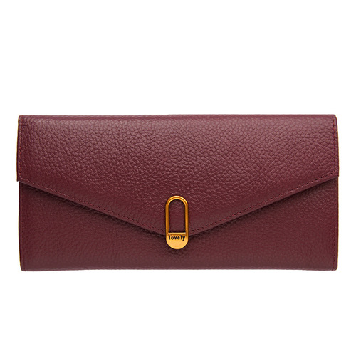 Long wallet women's genuine leather 2024 new versatile coin card slot first layer soft cowhide wallet thin model can hold mobile phone