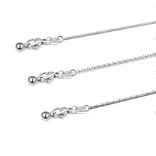 韓版項鏈針式調節鏈萬能項鏈彎針掛圈穿珠鏈子可調節 廠家直銷