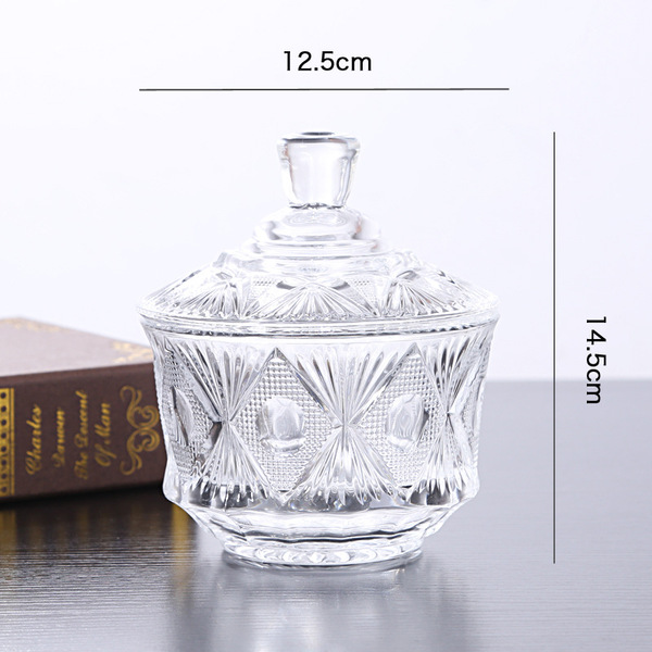 European -style luxury crystal glass sugar tank storage jewelry…