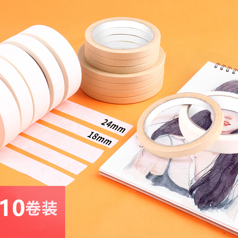 馬利紙膠帶美紋膠帶水膠帶粘膠帶美術用品手撕可書寫美術生專用