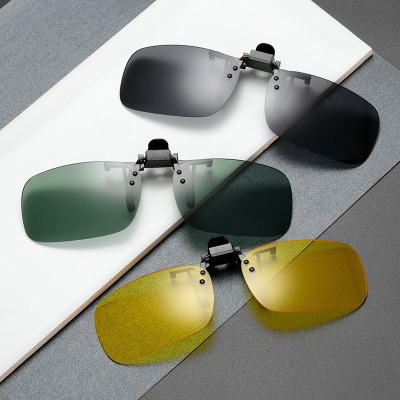 PC explosion-proof Toad Sunglasses Clip myopia Polarized Sunglasses Clip Driver drive a car Drive Night Vision Goggles wholesale