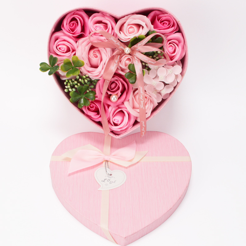 20年心形花盒 粉2