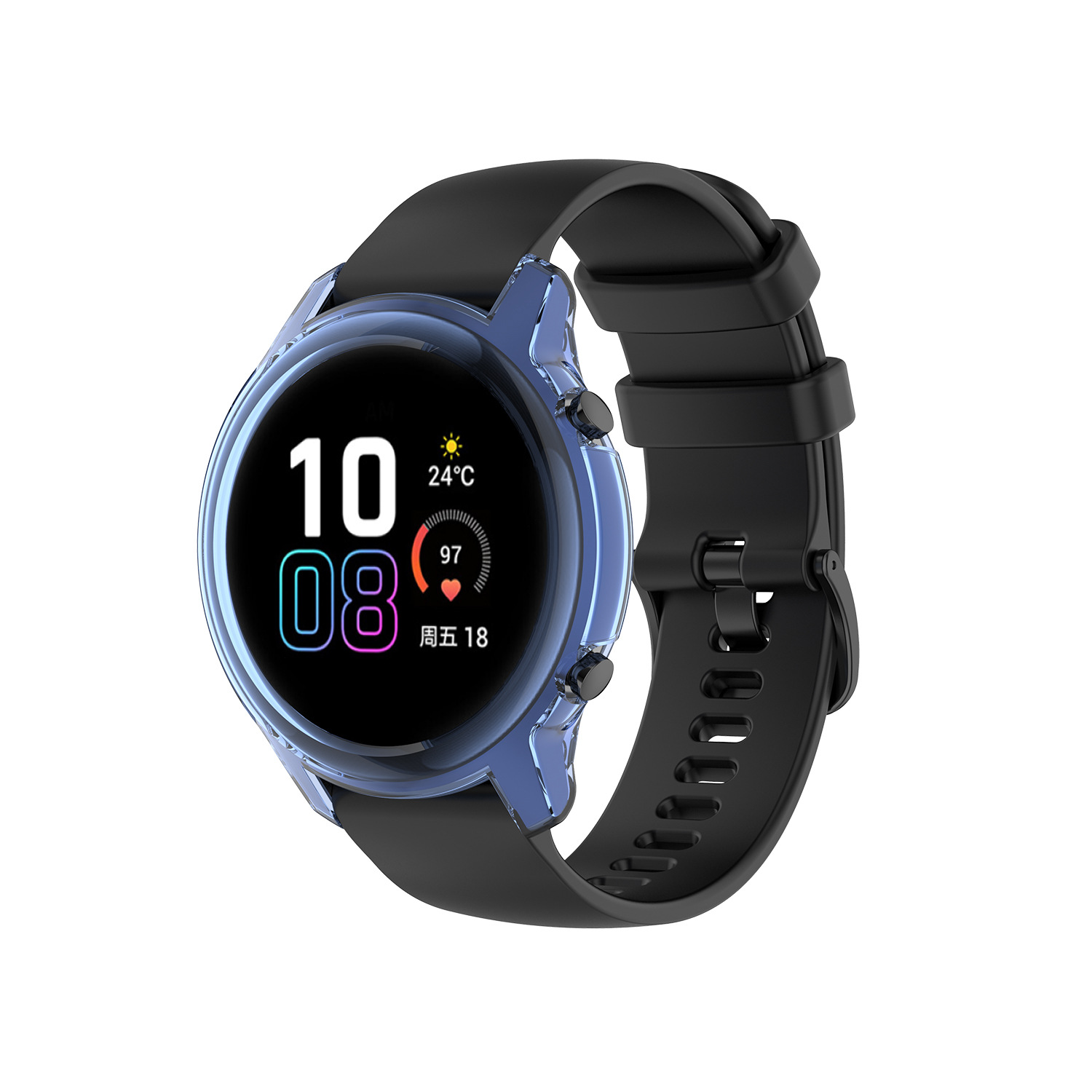 This 42mm/46mm hollowed-out semi-enclosed TPU case is suitable for the honor magic watch2 case undefined