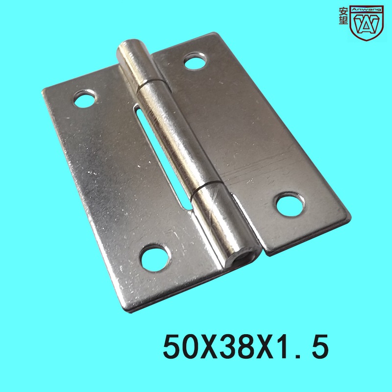 50 * 38 * 1.5 acero inoxidable 304 bisagra caja de distribución bisagra bisagra industria pesada bisagra plegable