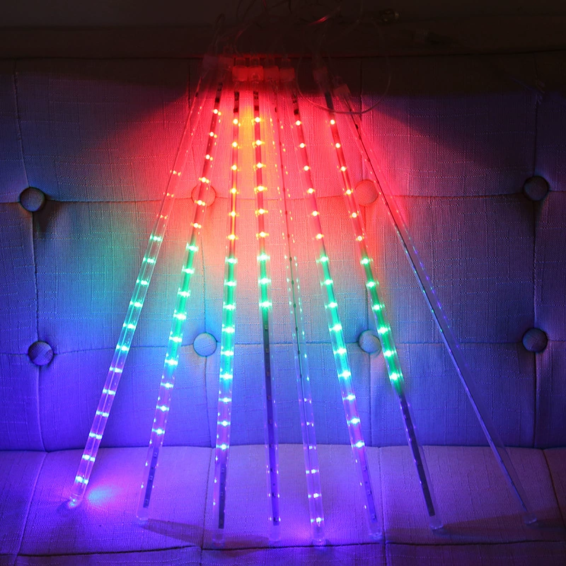 Cross -border LED Meteor Rain Lantern LED Light Light Light Lights Christmas Light Platform Plus Tree Lantern Pipe