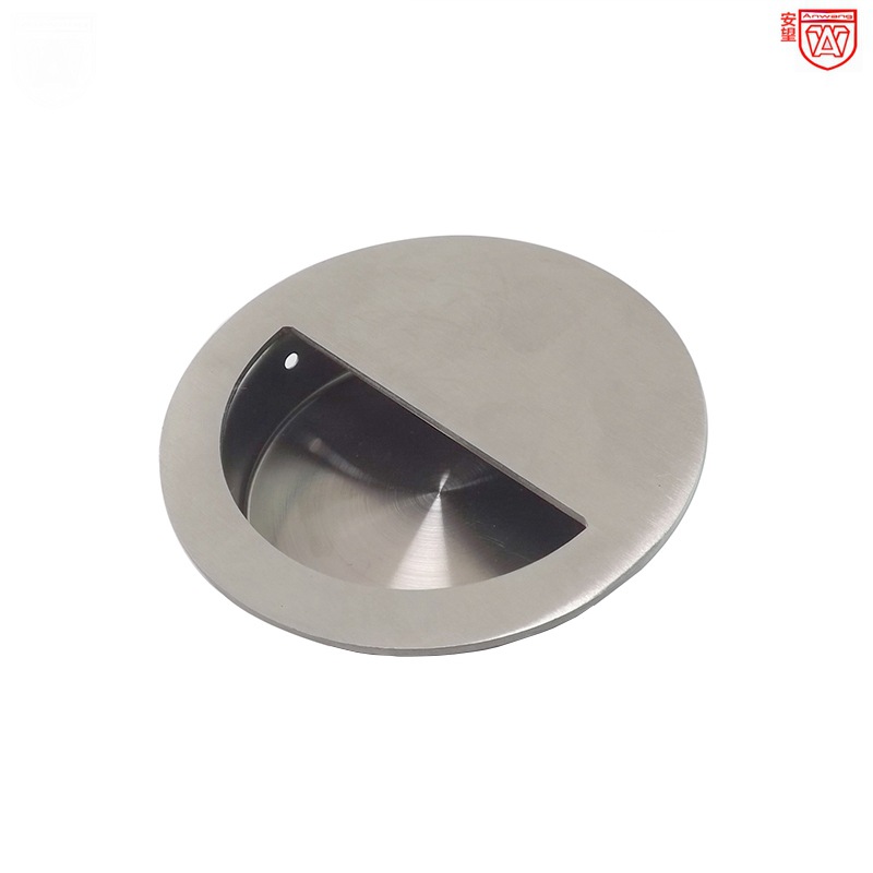 Acero inoxidable de 90mm 304 armario escondido mango de cajón armario puerta corredera oculta perno de mano empotrada mango de puerta