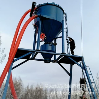 集装箱卸粉煤灰气力输灰机钢板仓散装灰自吸式气力输送机