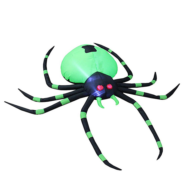 恐怖氛围场地布置 涤纶蜘蛛充气模型 万圣节庭院装饰惊悚蜘蛛气模