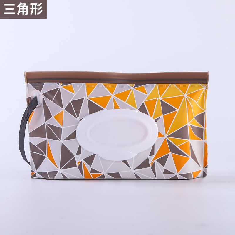 En stock al por mayor bebé EVA bolsa de tejido húmedo bolsa de embalaje extraíble portátil Flip ventana sanitaria bolsa de tejido húmedo bolsa
