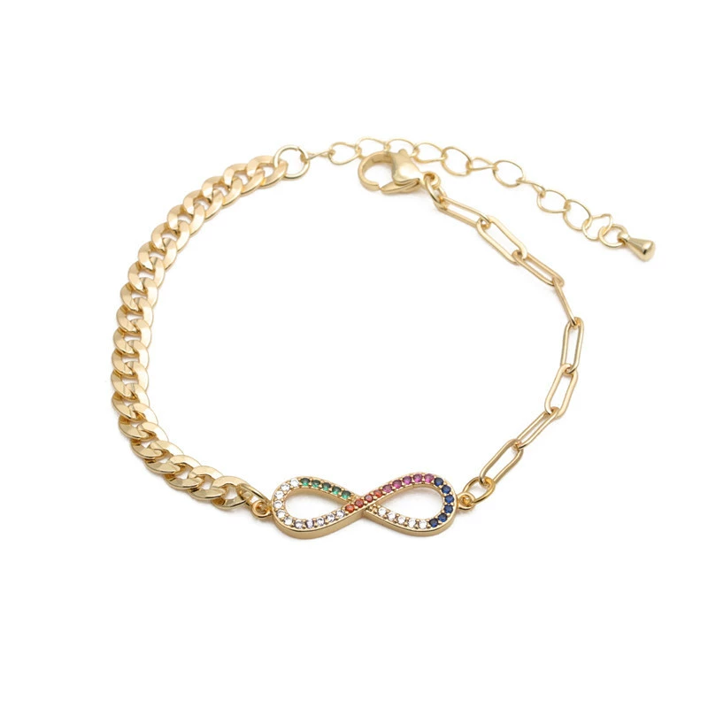 (Cross-border trading), jewelry, accessory hip-hop style, bracelet with zircon, punk style, European style, micro incrustation