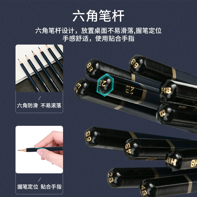 Getli 33597 33598 смешанный набор для рисования, карандаш для рисования, мягкая угольная ручка, рисование для новичков