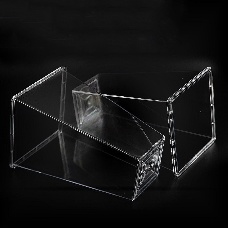 Acrílico transparente flor cubo Luz de lujo resistente a la caída de la flor PET cubo de la flor tubo de embalaje hogar arreglo floral cubo floristería suministros