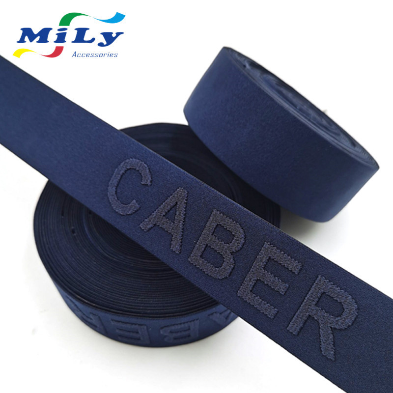 新款提花凸出字母绣花编织男士腰带 尼龙3.5cm休闲百搭弹力织带