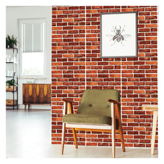Amazon creative self-adhesive retro brick text 3D three-dimensional PVC wall sticker 3Dwall panels dropshipping