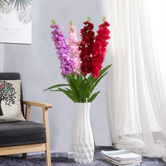 仿真大飛燕草 單枝25頭風信子高枝紫羅蘭批發 婚慶拱門路引插花