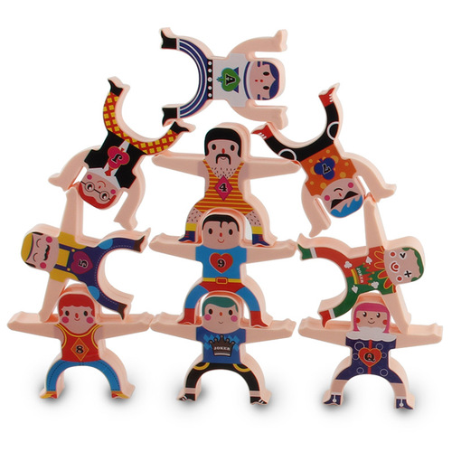 Balanced Hercules Jenga high building block stickers Balanced building blocks Man Jenga Hercules desktop game