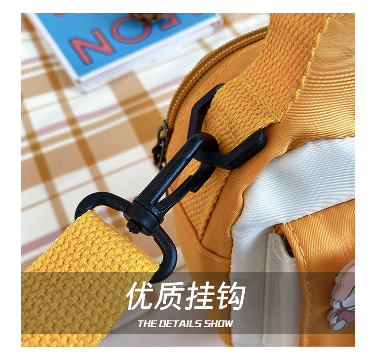 Creative and personalized duck-butted single-shoulder small square bag for women 2021 cross-border bag canvas mobile phone coin purse undefined
