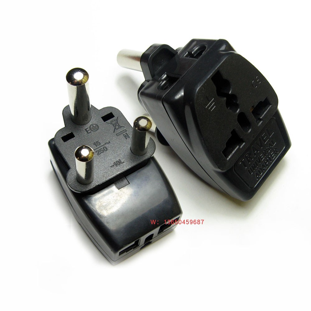 大南非转换插头 印度转换插座 英国转印度转换插头 三插座转换器