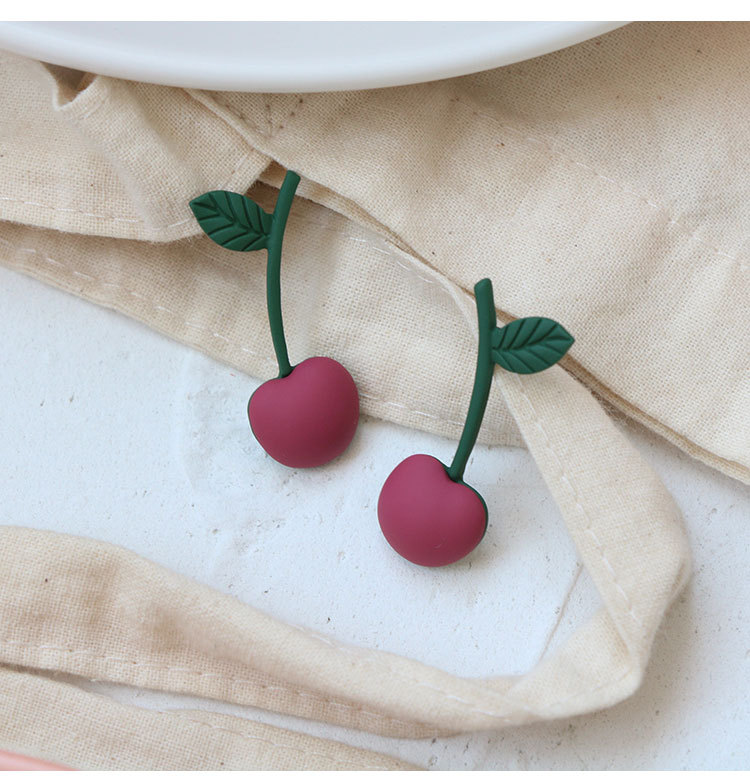 Alloy Material 1 Pair Sweet Cherry Alloy Ear Studs