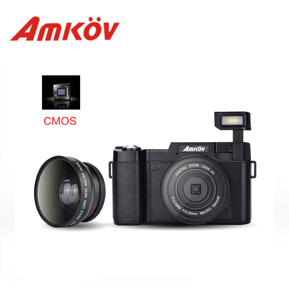 Amkov R2微单数码相机2400万像1080p高清拍摄美颜翻屏照相机自拍