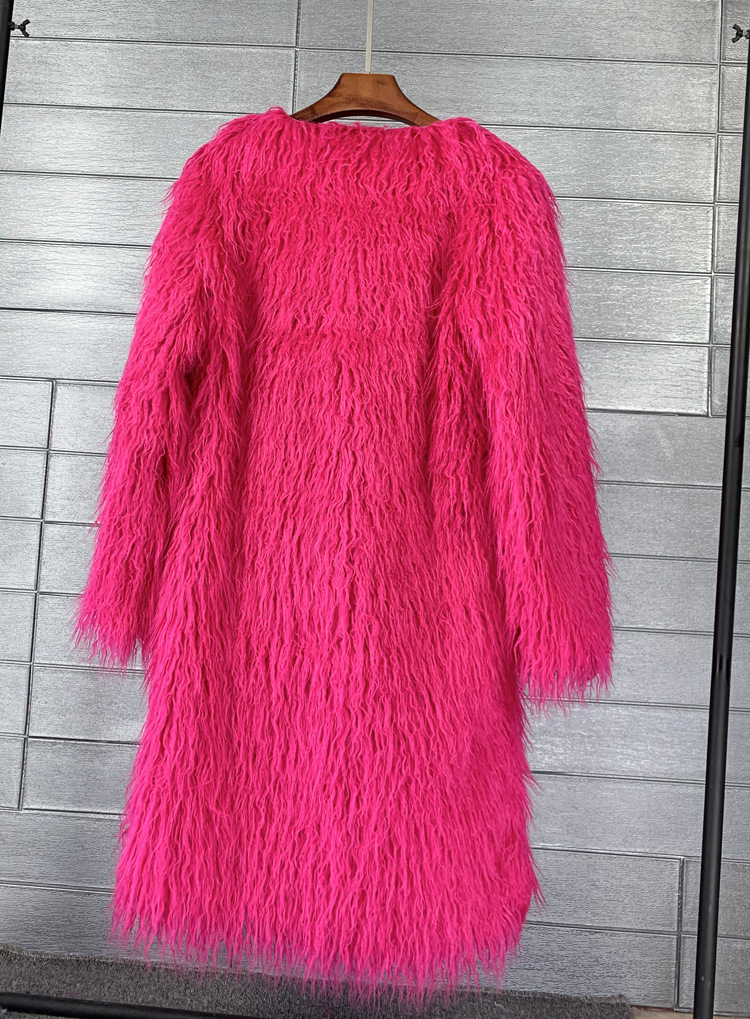 Damen Mantel Aus Kunstpelz Lang Für Den Strand Wintermantel Warm_voghion.com