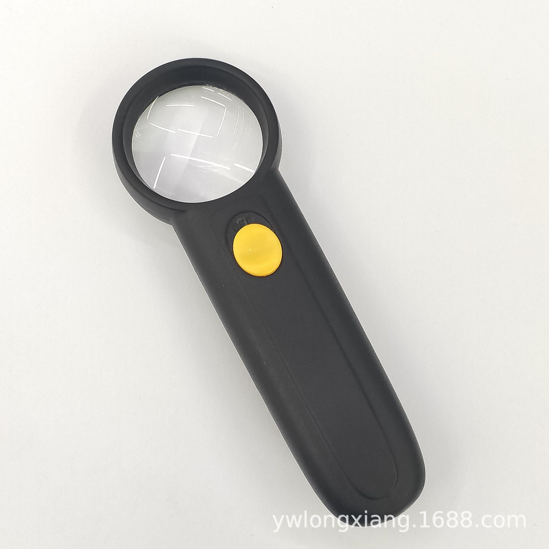 6B-2A黑色便携手持式2LED阅读感叹号型8倍37mm高清光学玻璃放大镜