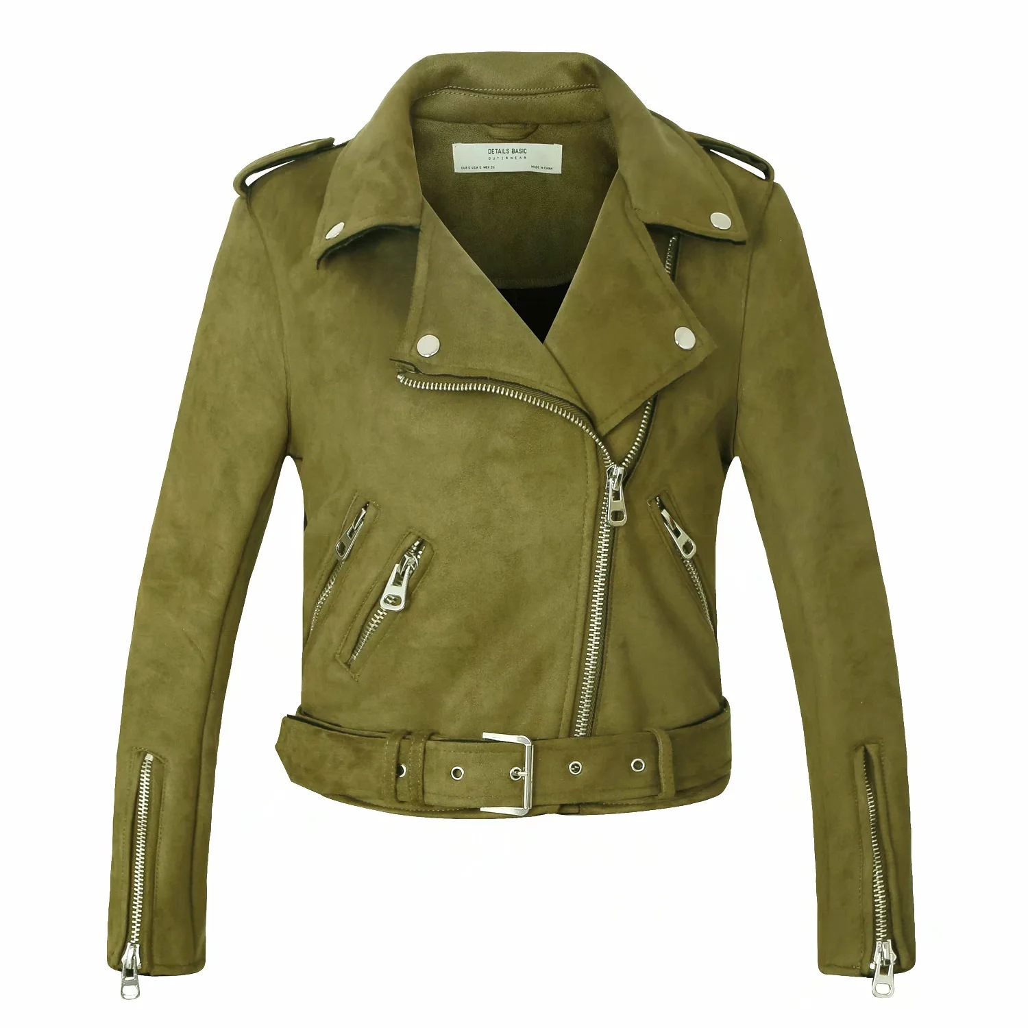 Veste en cuir femme en Suède - Ref 3447542 Image 5