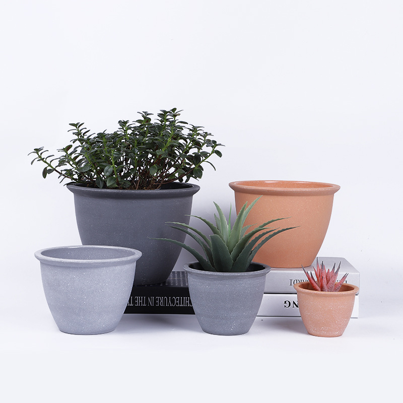 Zhuomen Mini Wholesale Supply Succulent Plant Small Flower Pot Plastic Multi-Color Free With Stone Ball Pot Application Scenario