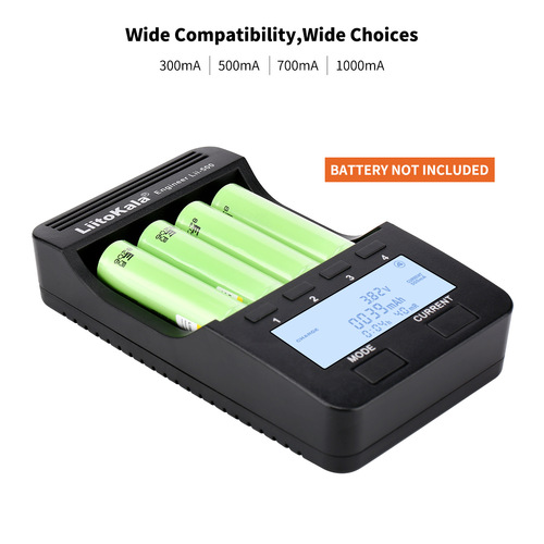 LiitoKala Lii-500 18650 Lithium Battery Charger with LCD Display