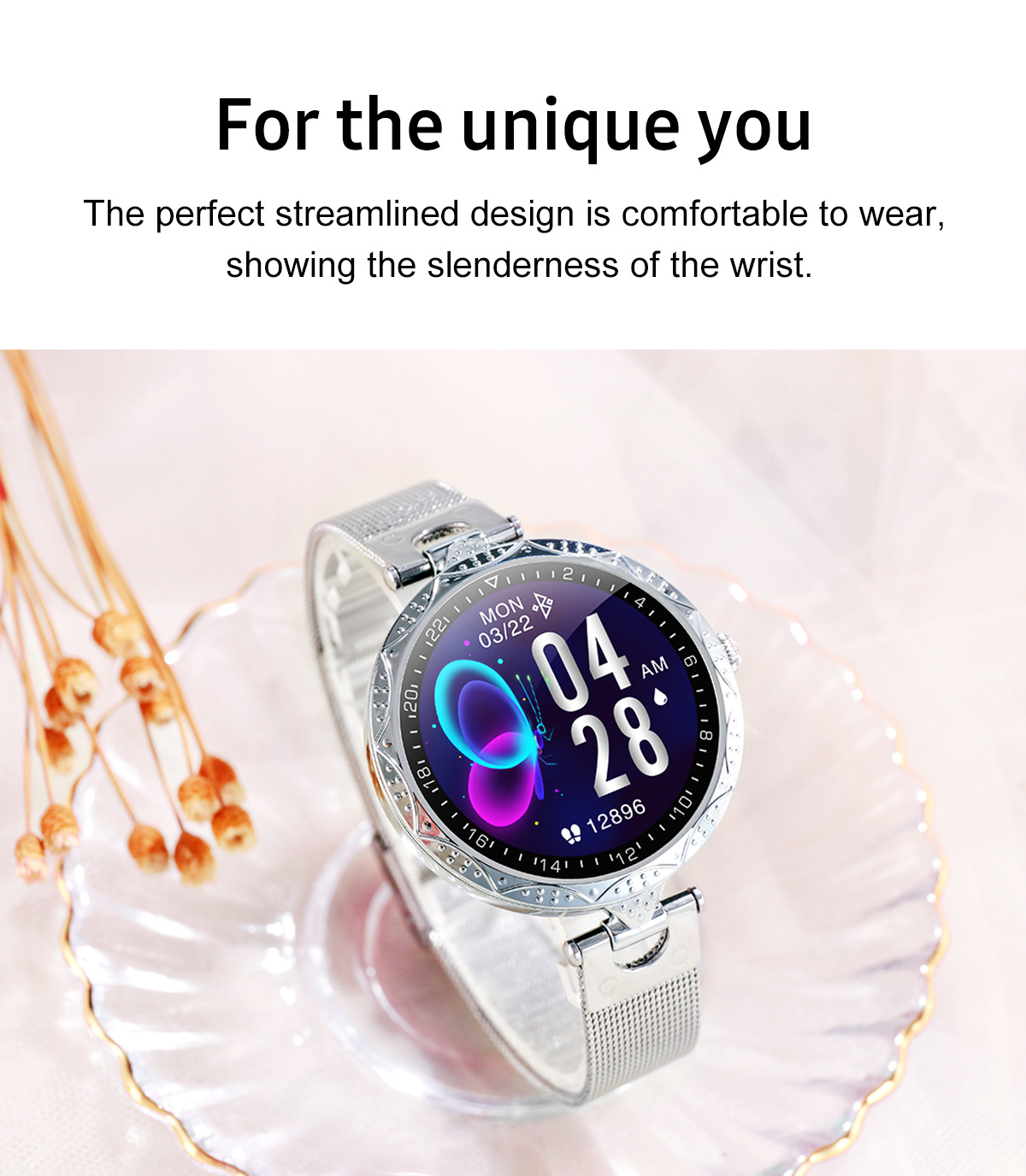 AK22 femmes SmartWatch bracelet de santé Fitnes Tracker femme_voghion.com