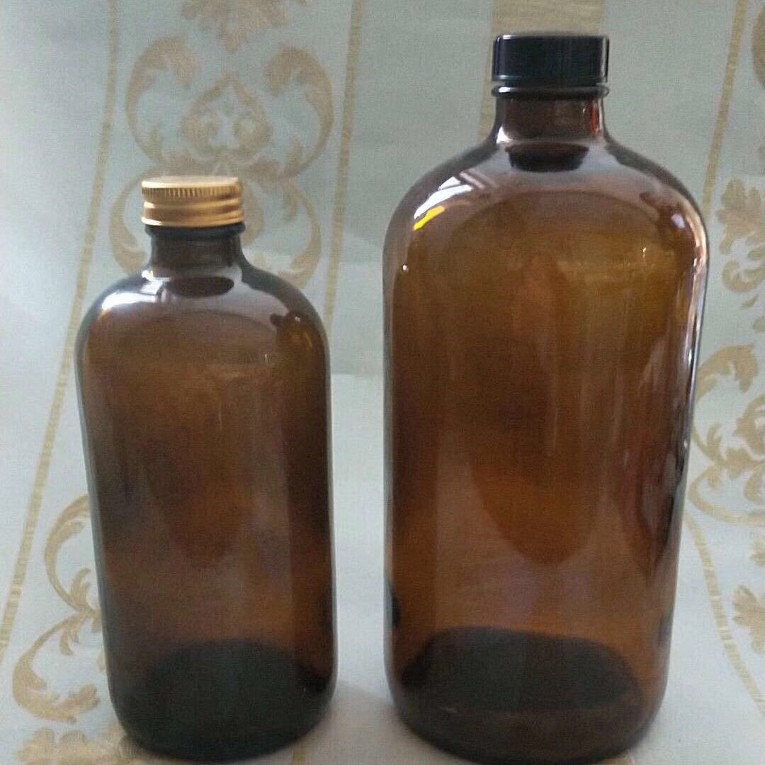 批发250ml 500ml 1000ml茶色波斯顿精油瓶 口服液瓶 密封玻璃瓶
