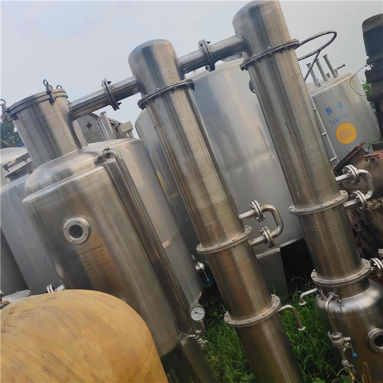 二手食品蒸发器 强制循环蒸发机器 转让二手三效蒸发器