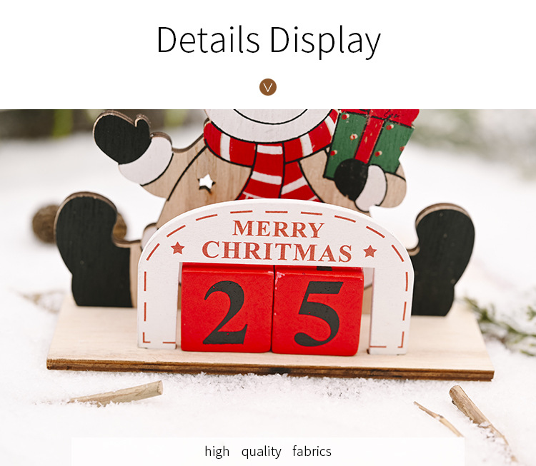 Festival Supplies Wooden Diy Calendar display picture 4