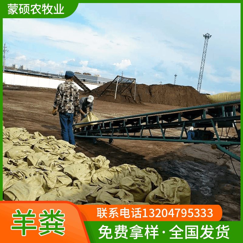 厂家销售内蒙古发酵羊粪 生物菌发酵羊粪肥料 晒干羊粪农用发酵肥