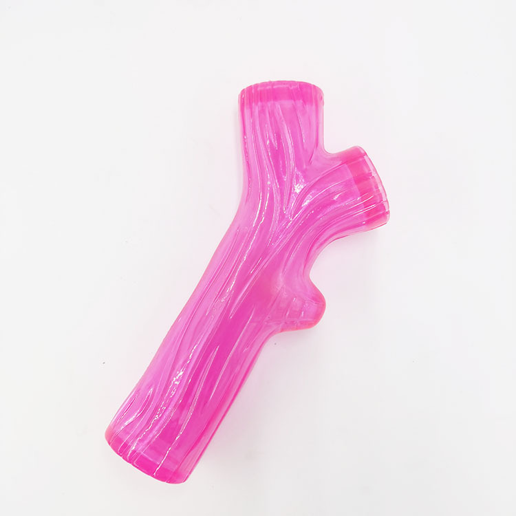 Rama de juguete de limpieza dental molar resistente a los mordiscos rama sonido perro juguete TPR de goma suave juguete para mascotas suministro directo de fábrica