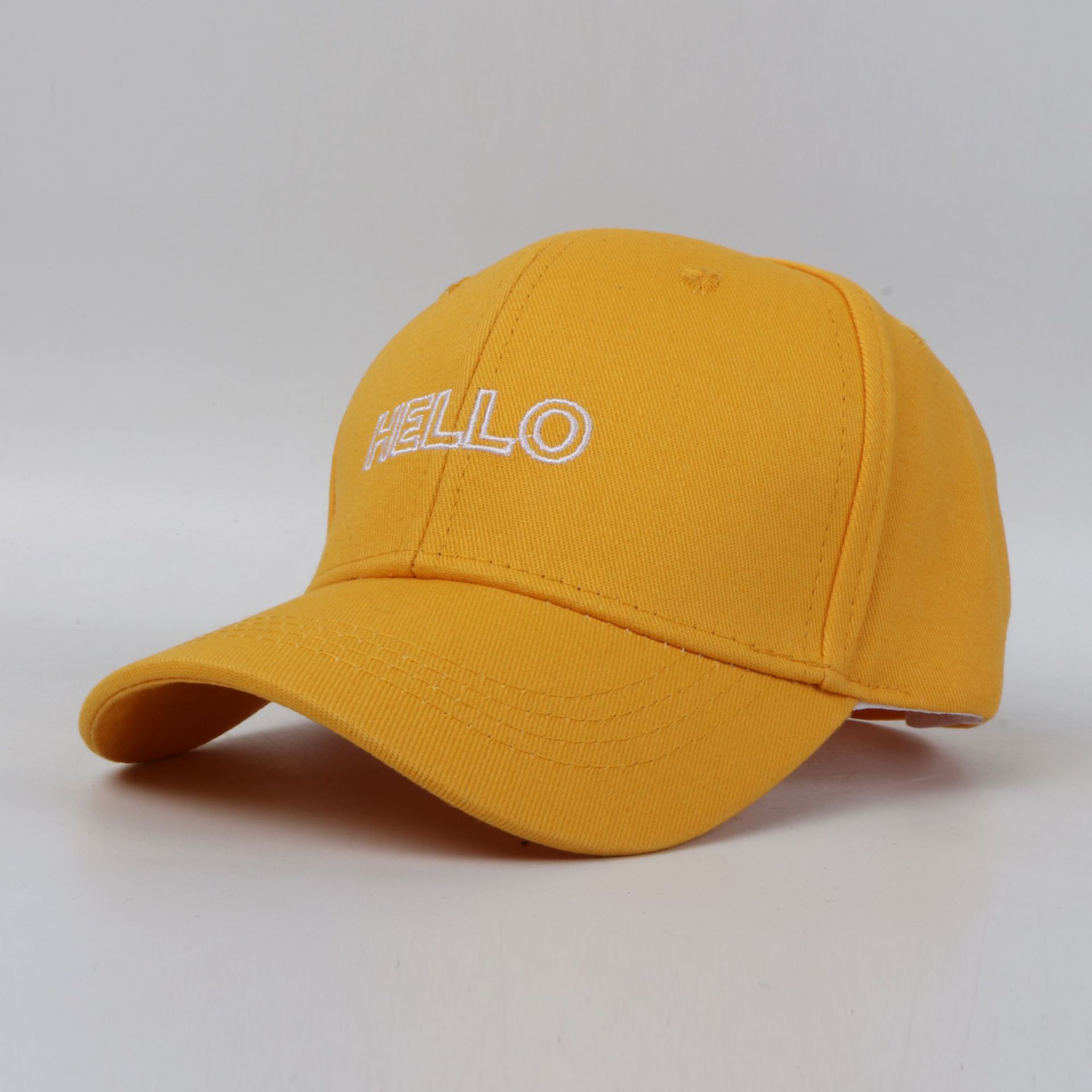 Children's Sun Hat Girls Hat Embroidery Hello Baseball Cap Wholesale Nihaojewelry display picture 5