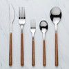 Scandinavian brand handle stainless steel, dessert fruit fork, set, internet celebrity, 4 piece set