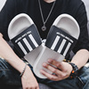 2020 summer new pattern sandals  outdoor Sandy beach sandals  non-slip soft sole black and white Word tow Men's Shoes