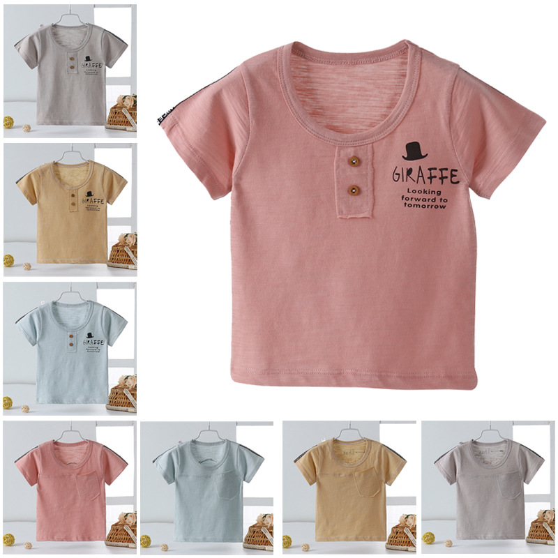 New summer slub cotton children boys and...