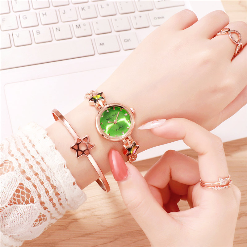 抖音同款爆款五角星网红石英表 手表女学生韩版简约 时尚超薄女表