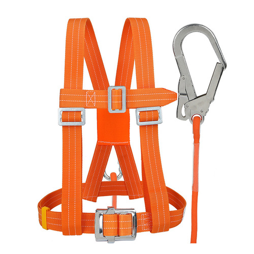 Outdoor construction air conditioning installation safety belt wear-resistant fire safety rope anti-fall safety belt for high-altitude work