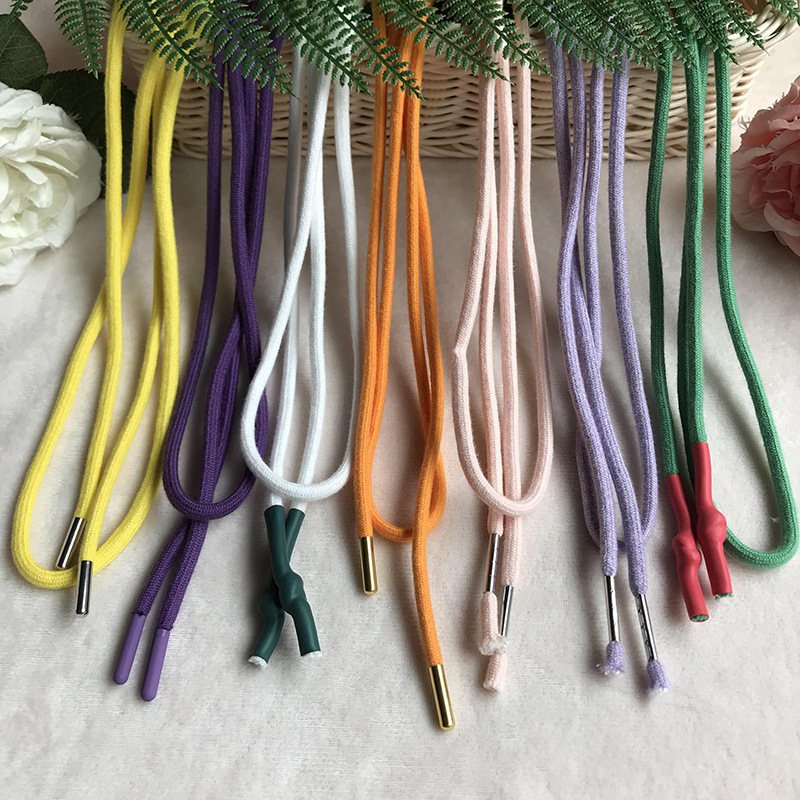 圆绳帽绳裤腰绳卫衣抽绳包芯绳金属头热缩管绳头服装鞋帽箱包辅料