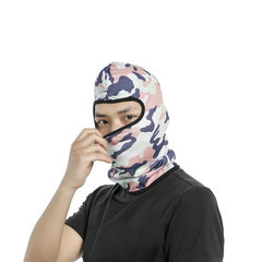 迷彩戰術面罩 戶外騎行單孔迷彩面罩 透氣單孔網眼頭套戶外面巾