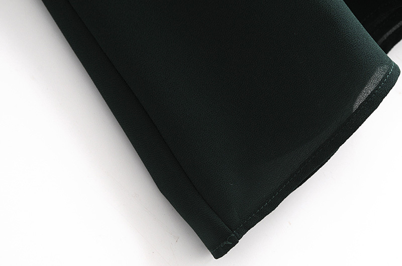 winter print bow sleeve slim dress  NSAM17450