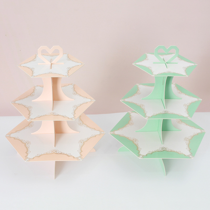 大理石纹蛋糕架6