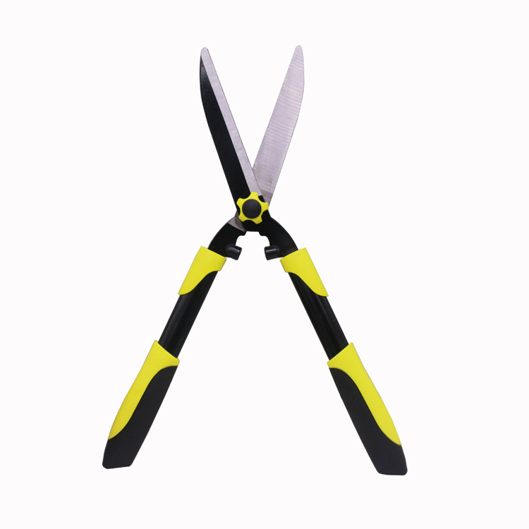 园林工具剪刀 570高碳钢双色扁柄草坪剪 家用绿化修枝园林园艺剪